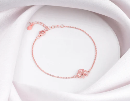 Rose Gold Shamrock Bracelet